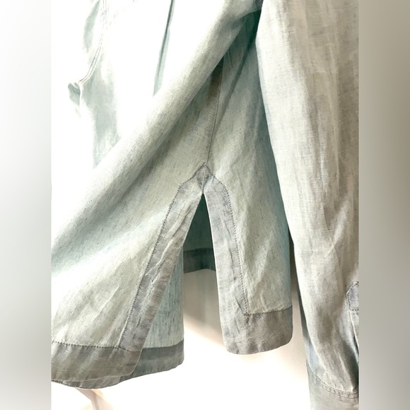 Free People Ready or Not Chambray Top Rumi Wash - Size Large 🇺🇸 - Picture 8 of 8